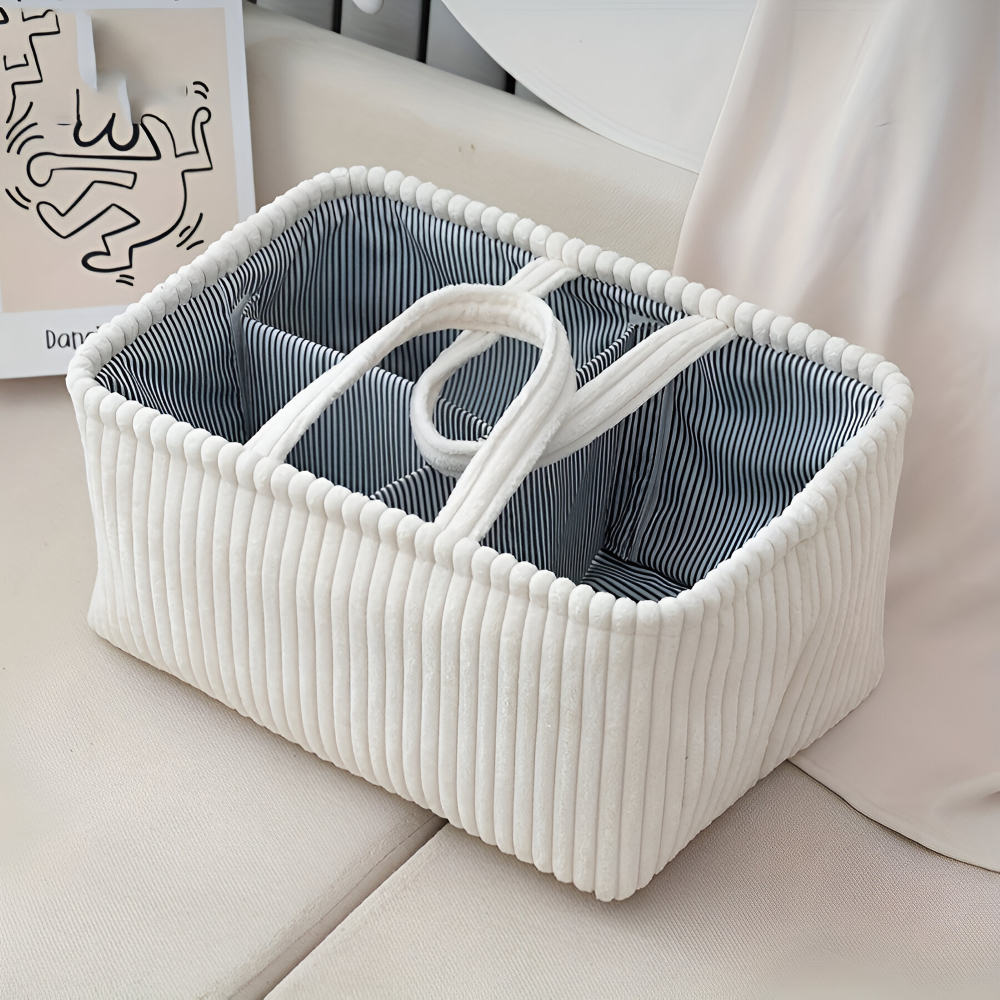 StorEase™ - Polyester Compartment Storage Basket