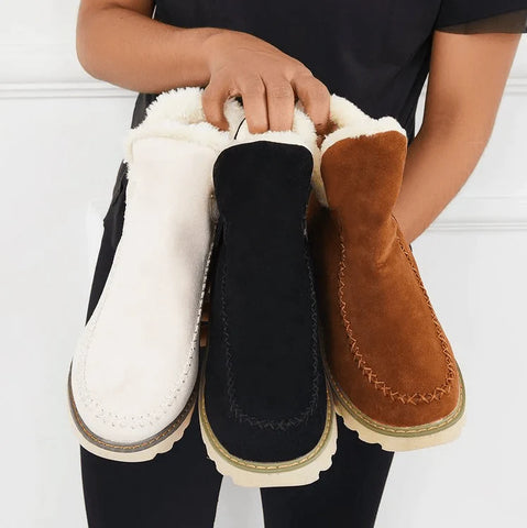 Cozy Knit Winter Ankle Boots