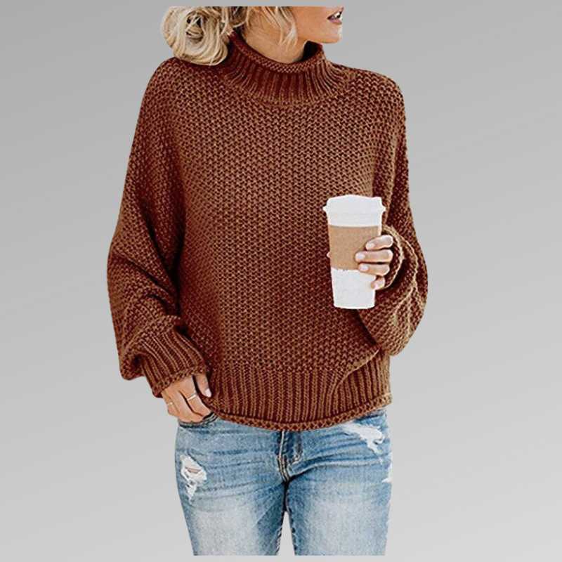 Cozy High Collar Pullover Sweater