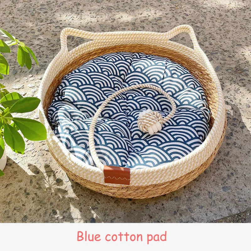 PurrNest - Ultimate Cozy Cat Bed for Year-Round Comfort
