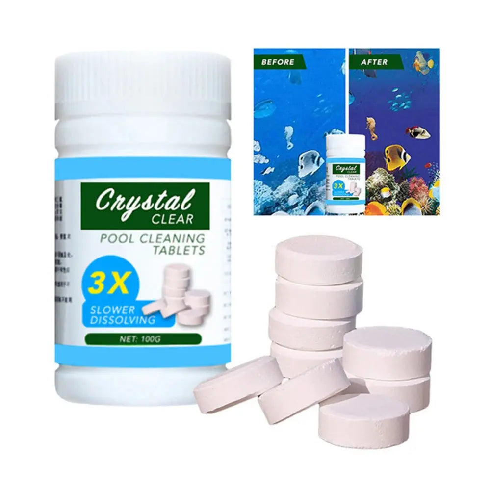 AquaVibe™ - Fast-Dissolving Garden Pool Cleaning Tablets