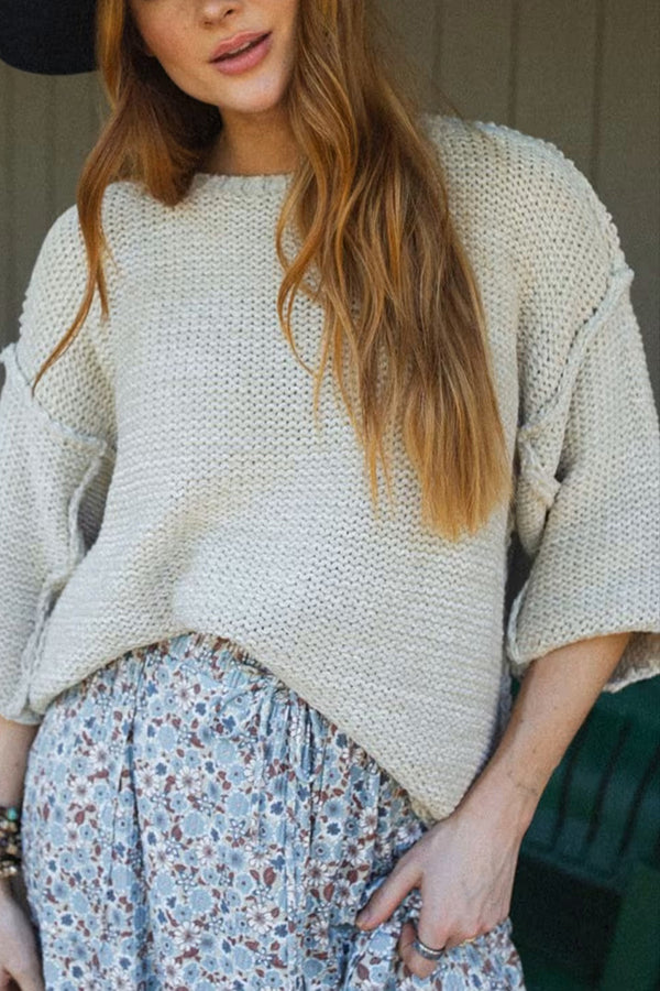 Cozy Knit Round Neck Sweater