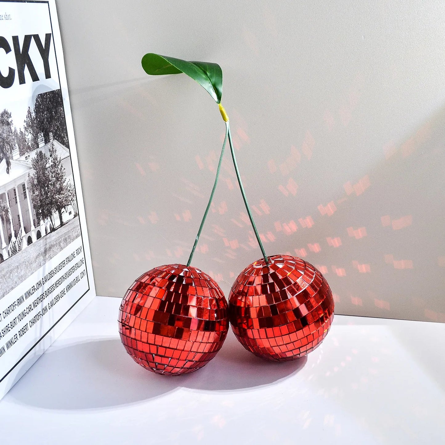 Retro Disco Cherry Wall Art Decor