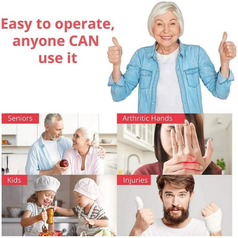 Easy Grip One-Hand Can Opener and Drink Cover Set