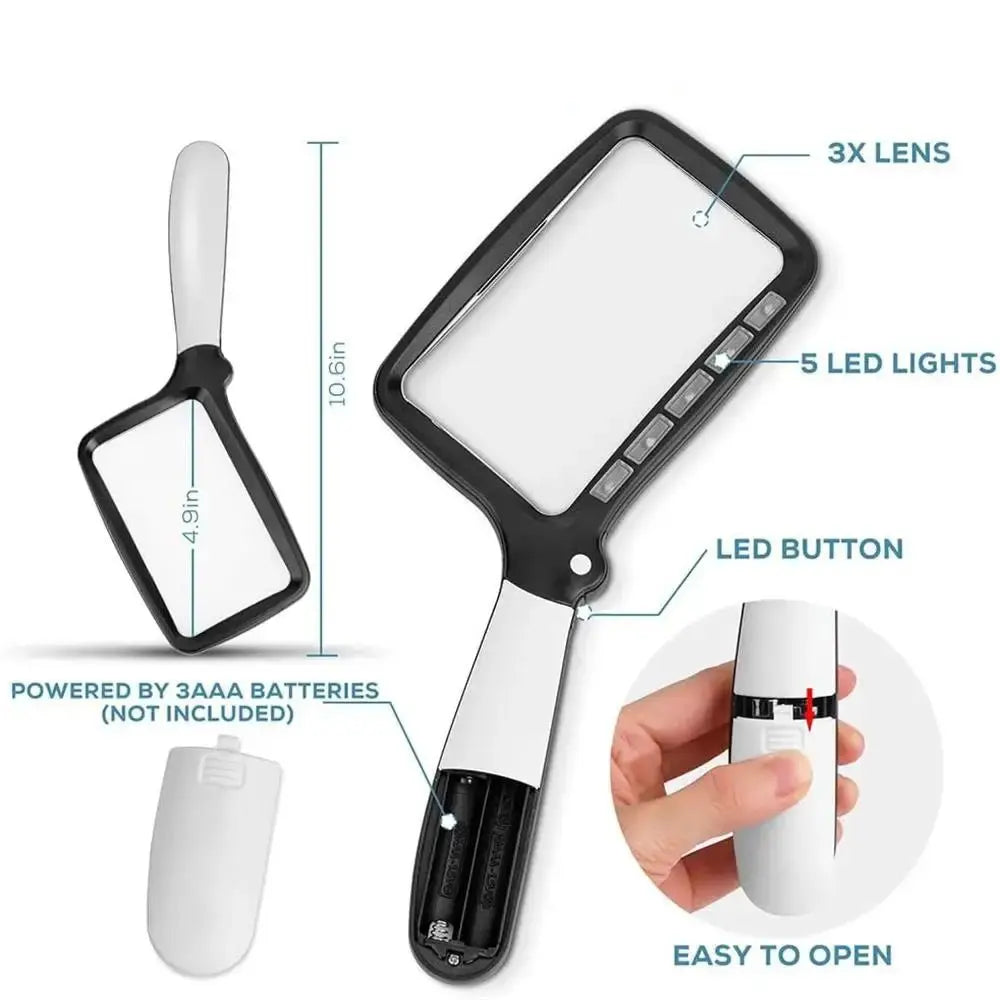 ClarityLite™ - LED Handheld Magnifier for Easy Reading