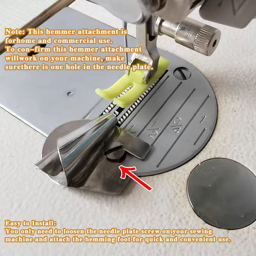 HeelMaster™ - Precision Edge Hemming Foot for Clean Finishes