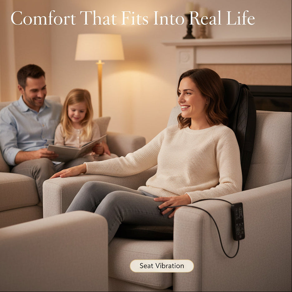 RelaxEase - Melt Away Back Pain with Deep Heat Massage