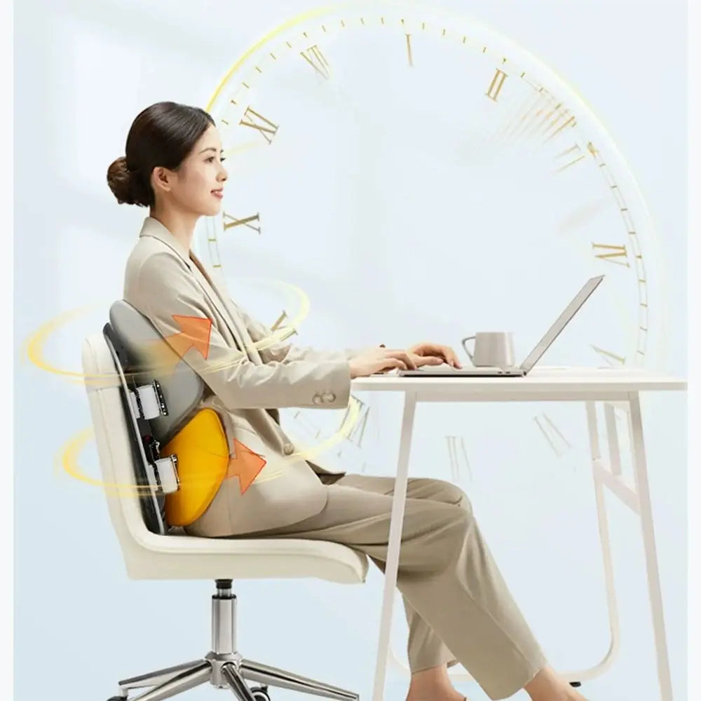 Adjustable Ergonomic Memory Foam Mesh Seat Cushion for Waist Support
