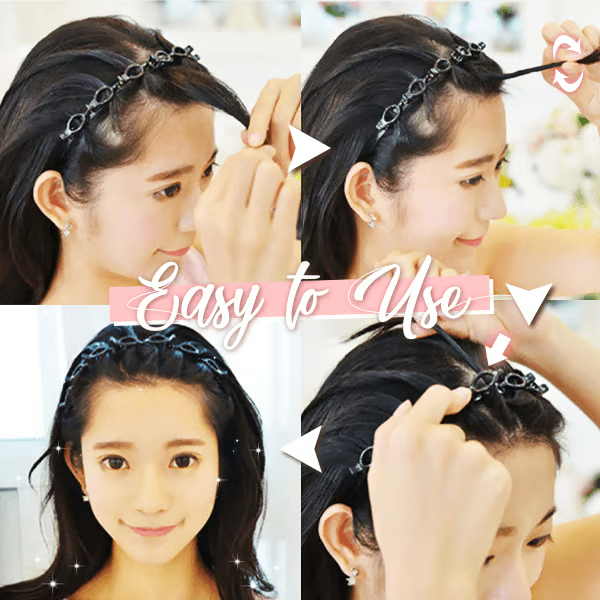 Sleek Dual Bang Hair Styling Clip for Effortless Looks
