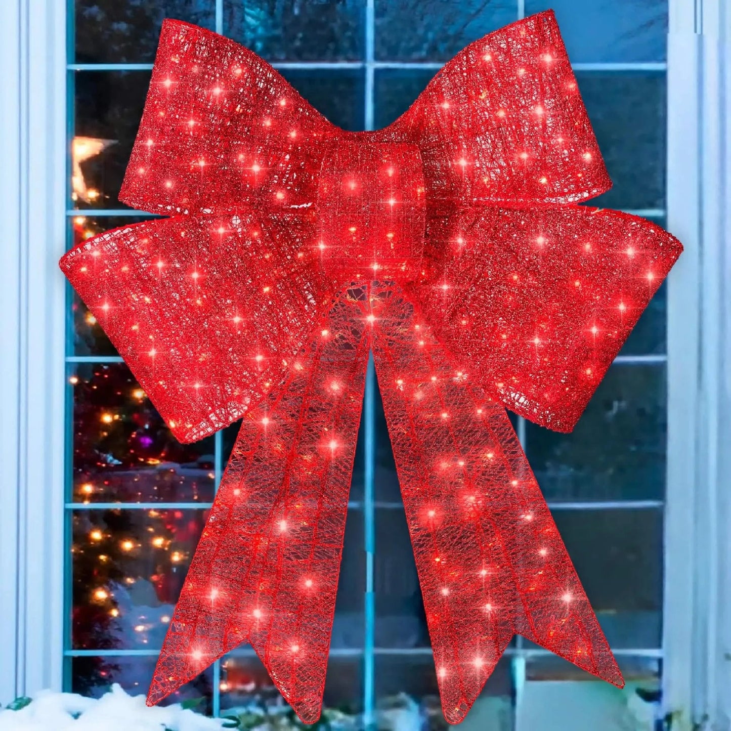 HolidayGlow™ - XXL Illuminated Christmas Bow Decor