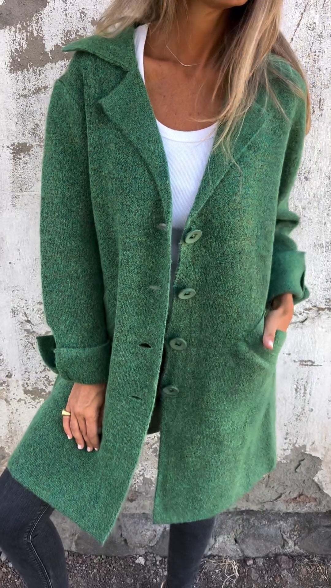 Casual Chic Lapel Cardigan with Pockets