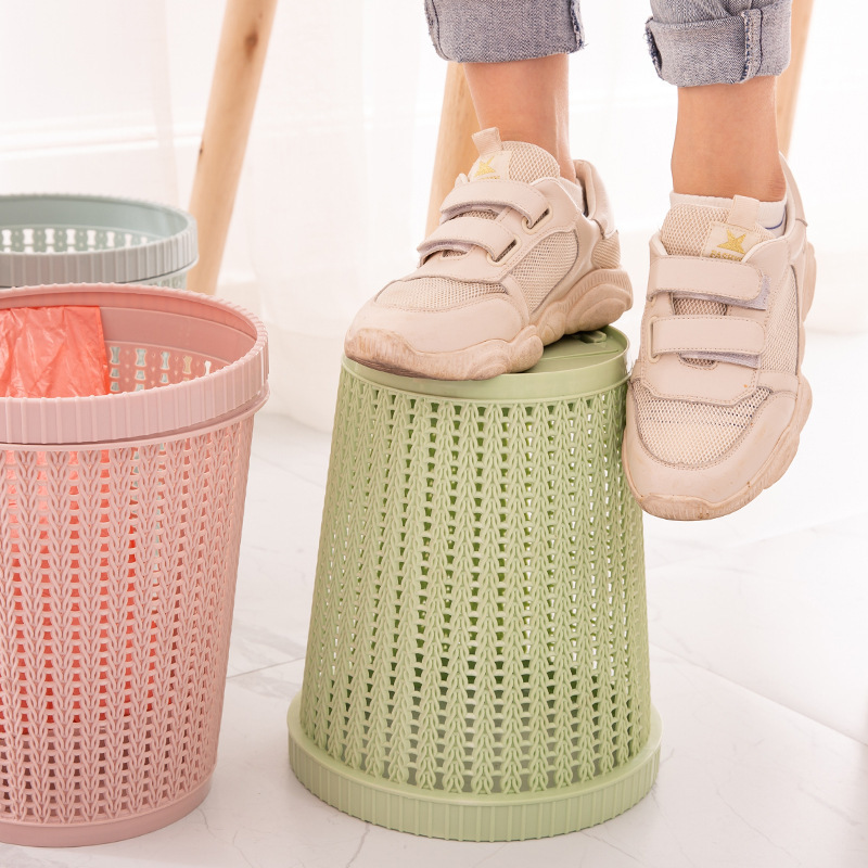 TerraTrash™ - Eco-Friendly Trash Can with Built-In Bag Holder