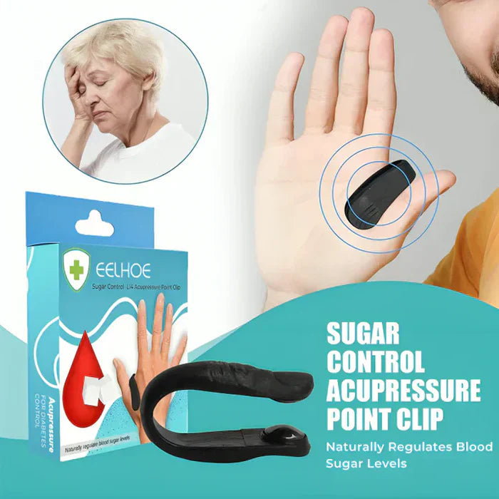 Magnetic Acupressure Clip for Sugar Control and Wellness