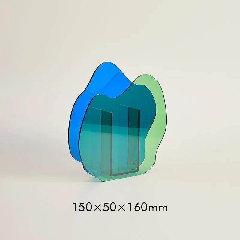 Modern Sculptural Acrylic Vase for Home Decor