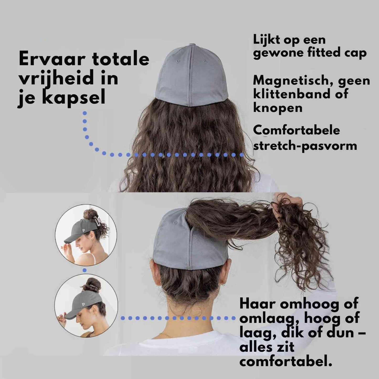 Magnetic Quick-Dry Hair Clip for Easy Ponytails