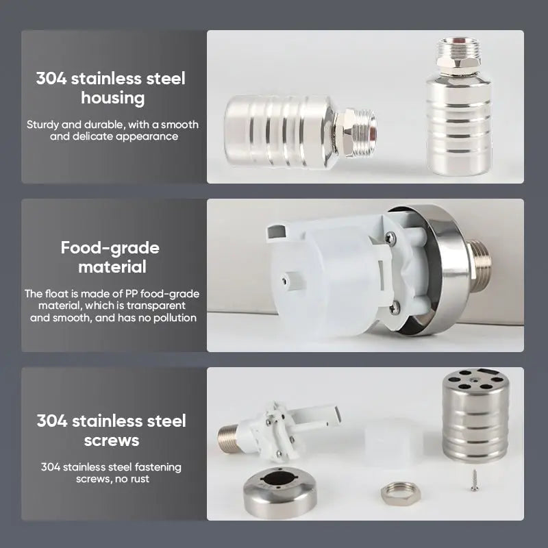 AutoFlow™ - Stainless Steel Mini Float Valve for Water Control