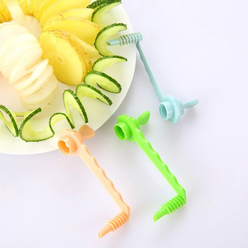 Ergonomic Spiral Vegetable Cutter Tool