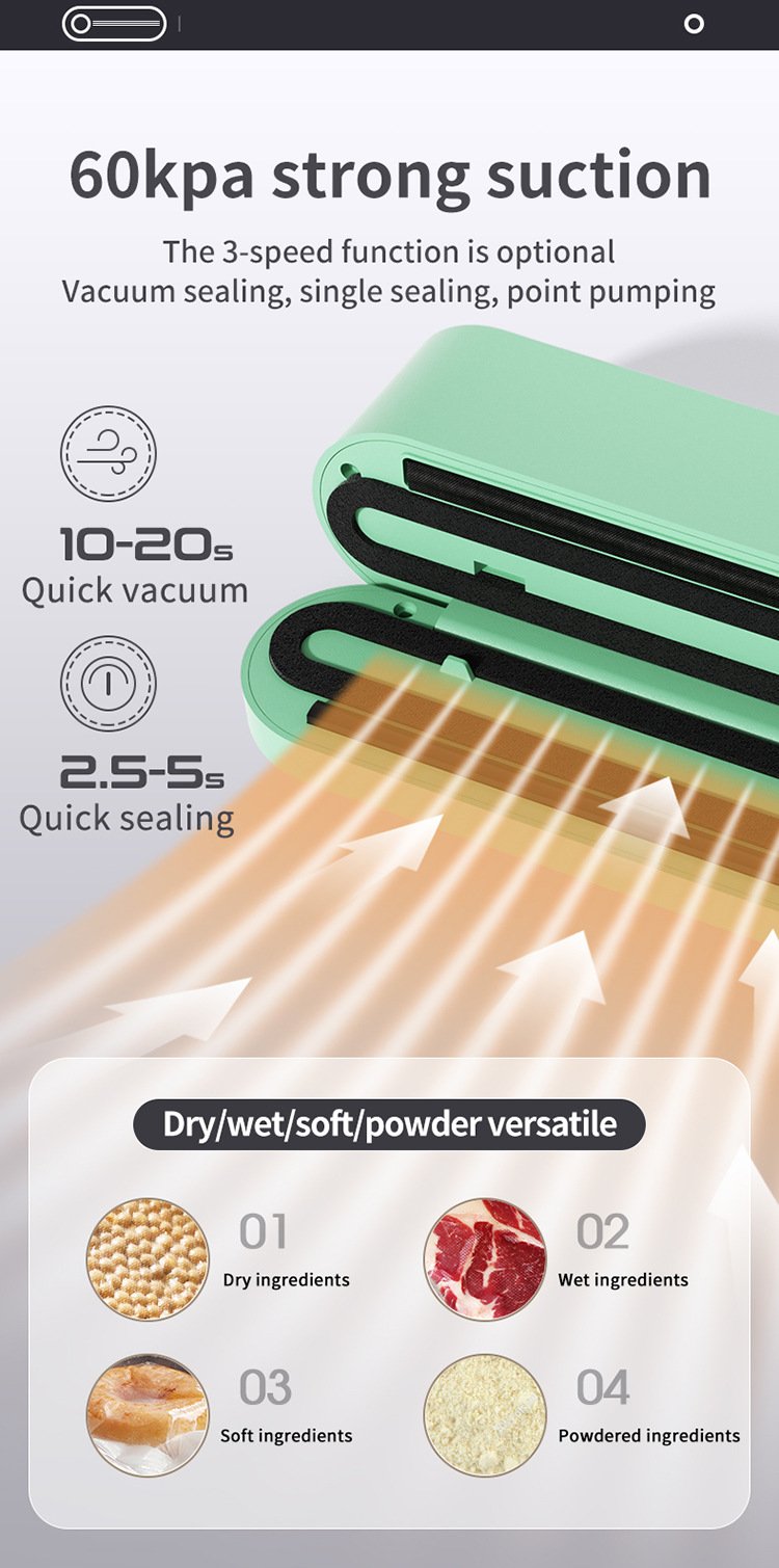 FreshSeal™ - Mini Wireless Food Vacuum Sealer for Freshness