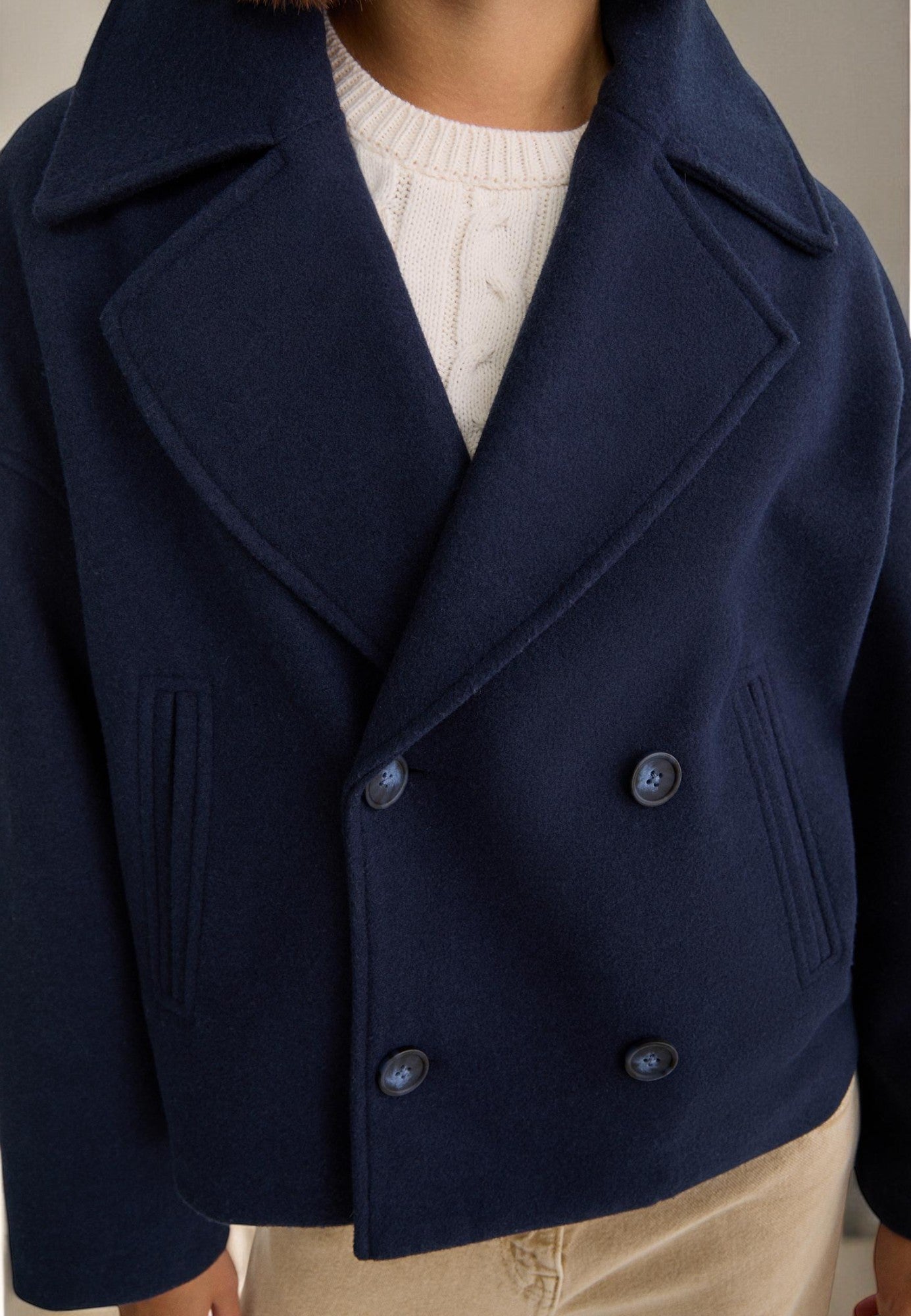 Timeless Classic Short Coat for Women
