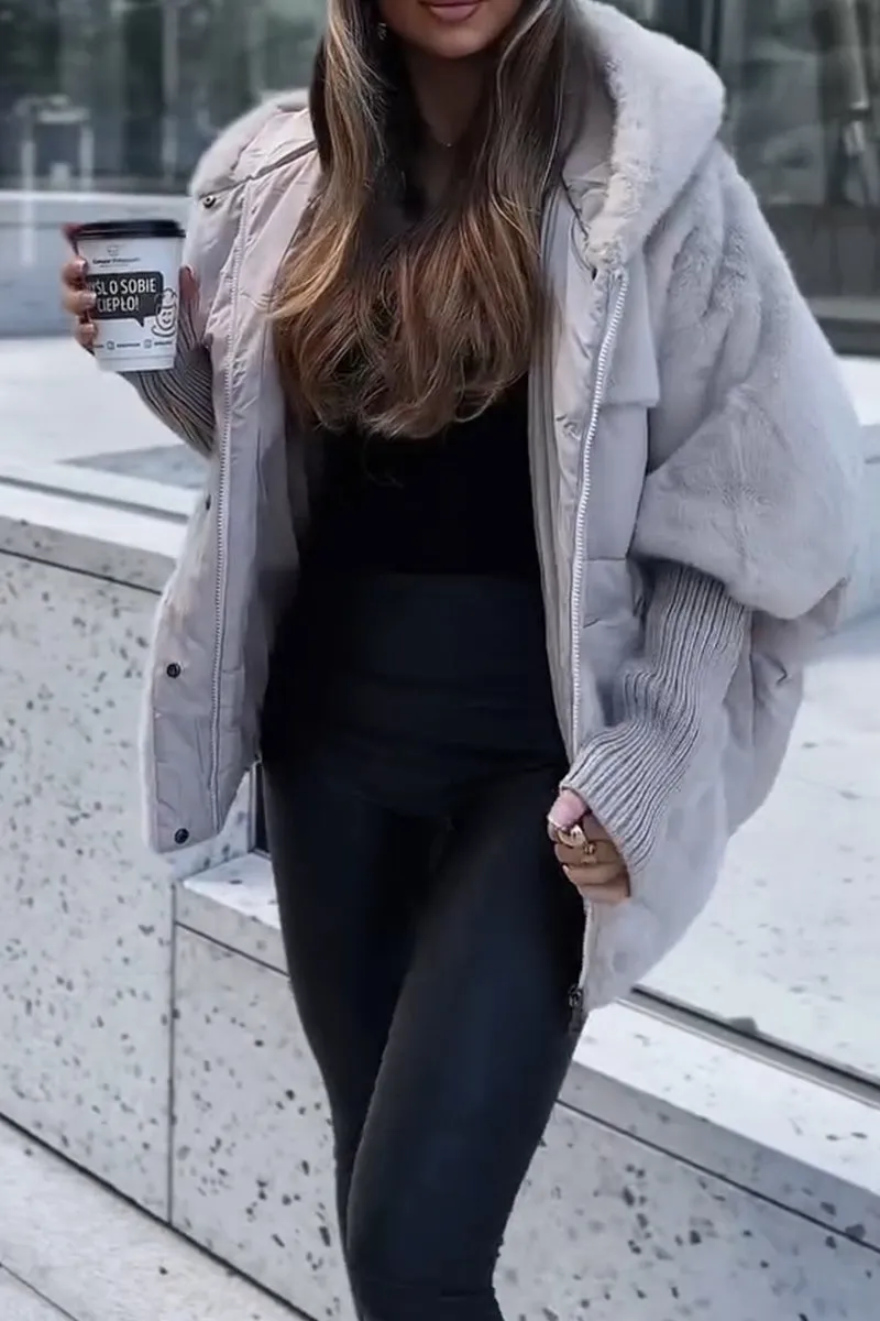 Casual Lined Hooded Jacket for Women