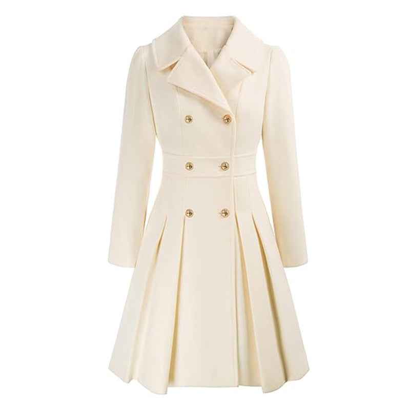 Chic Elegant Wool Blend Winter Coat