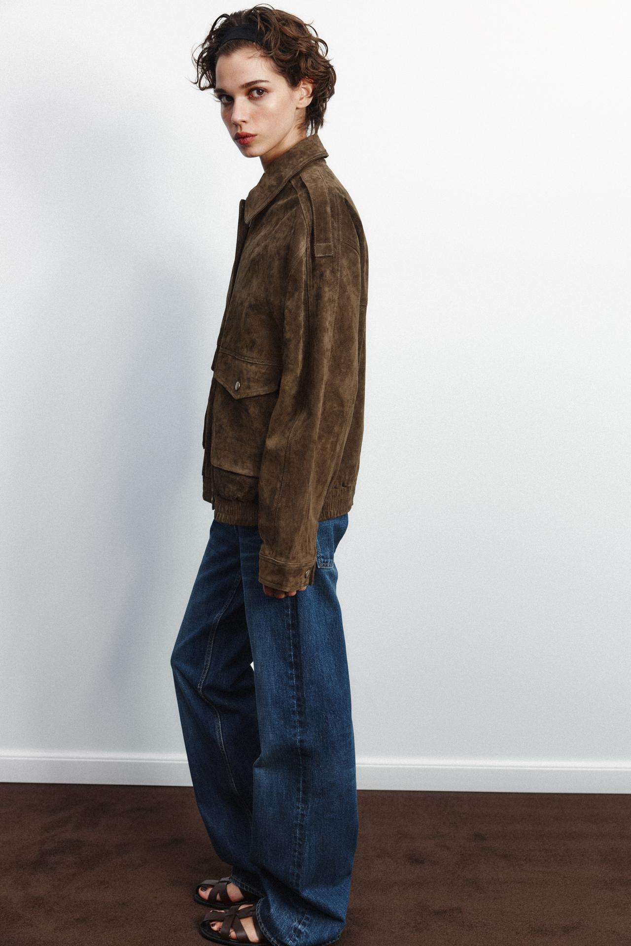 Classic Suede Bomber Jacket