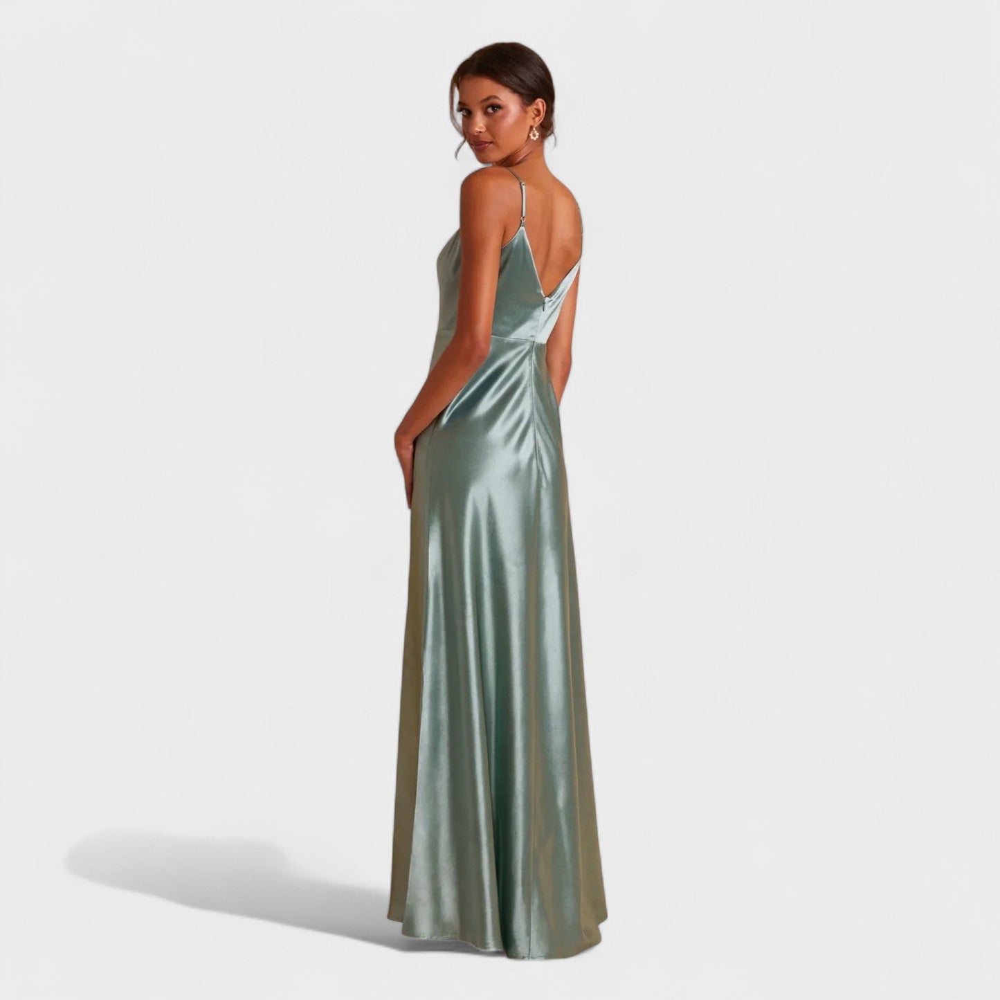 Lúcia Satin Slip Dress