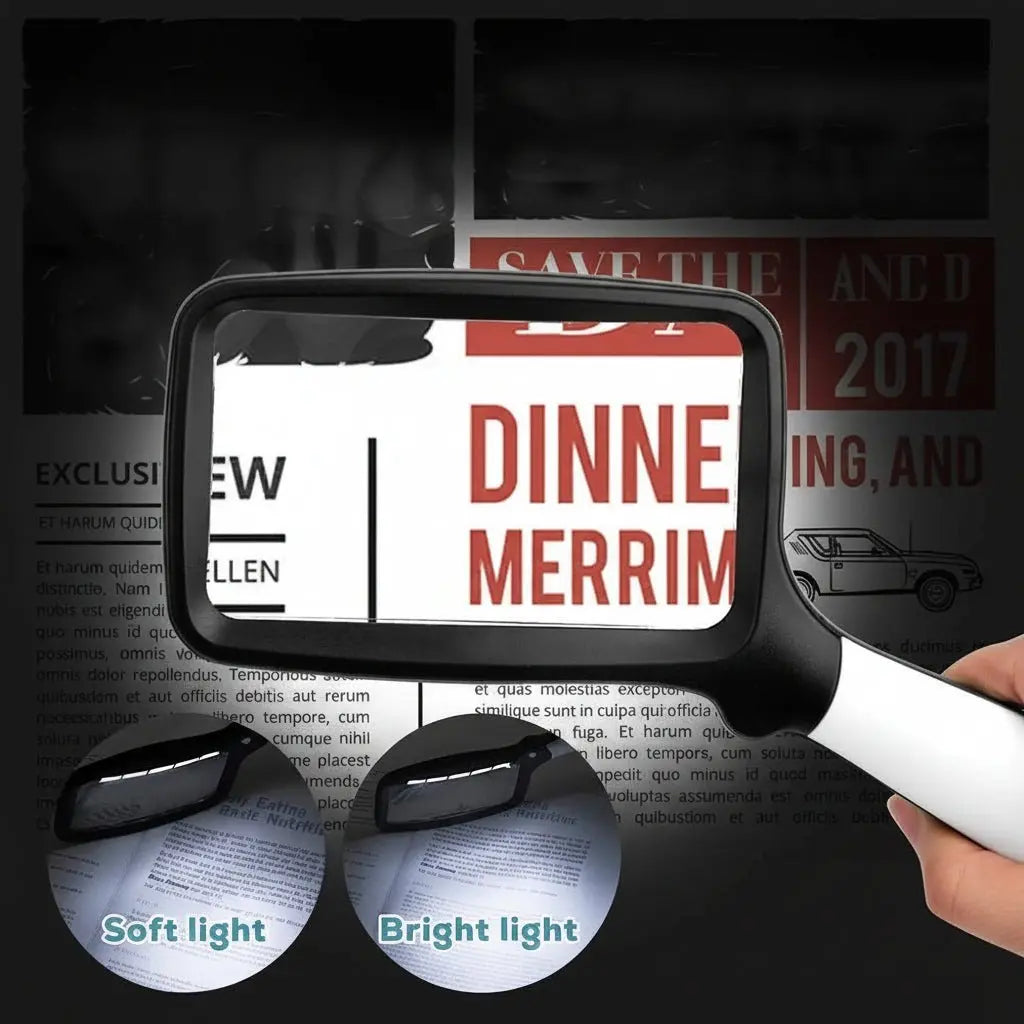 ClarityLite™ - LED Handheld Magnifier for Easy Reading