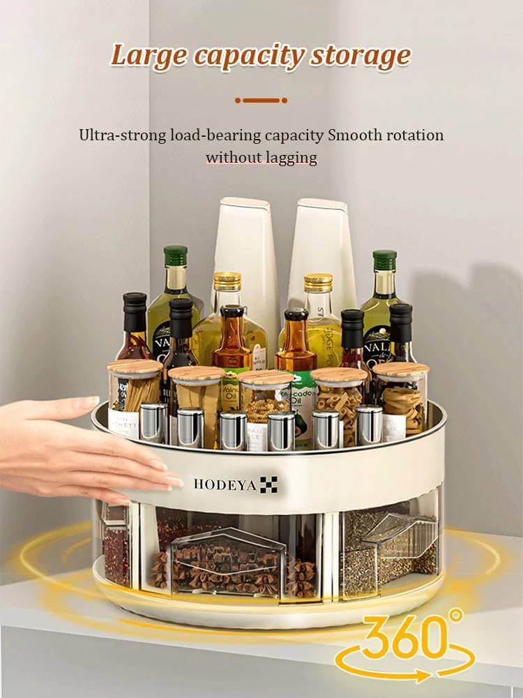 SpiceSphere™ - 360° Rotating Kitchen Organizer