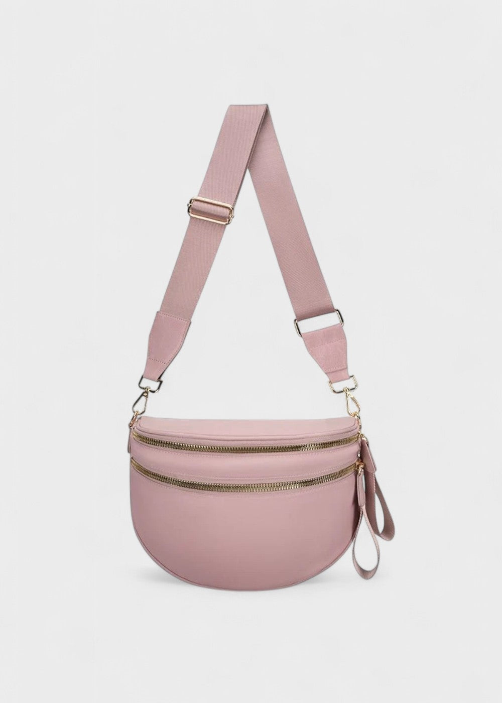 Sleek Leather Bum Bag for Hands-Free Style