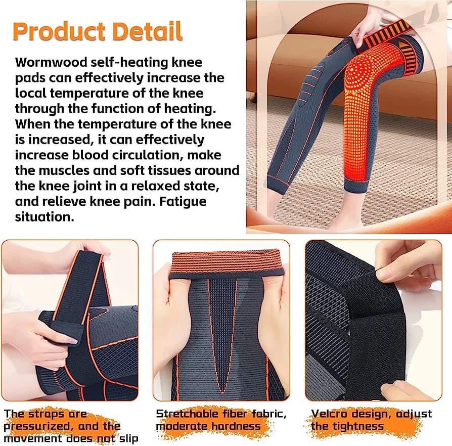 MagnaTherm™ Self-Heating Magnetic Knee Pads for Warmth & Relief