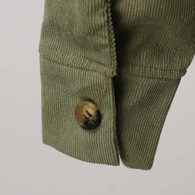 Soft Corduroy Button-Up Shirt for Women
