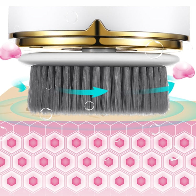 GlowEase™ 3-in-1 Facial Cleansing Brush for Radiant Skin