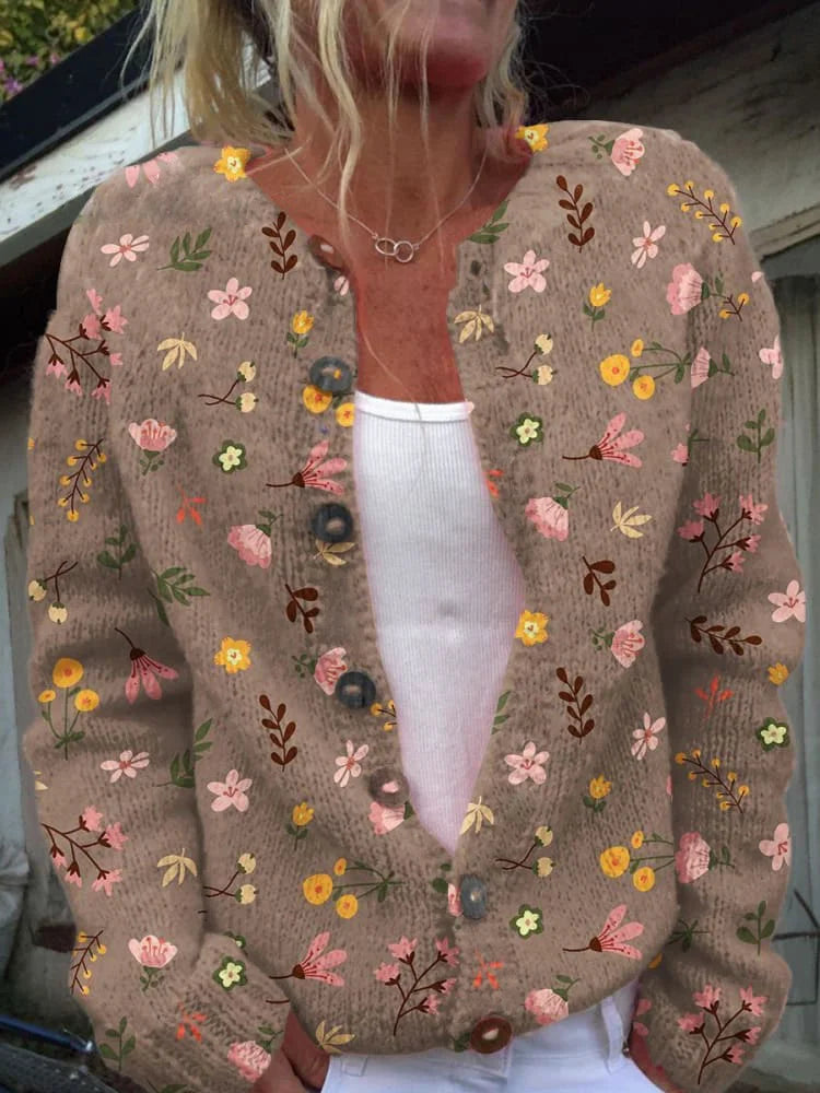 Cozy Knit Cardigan Sweater Layering Piece