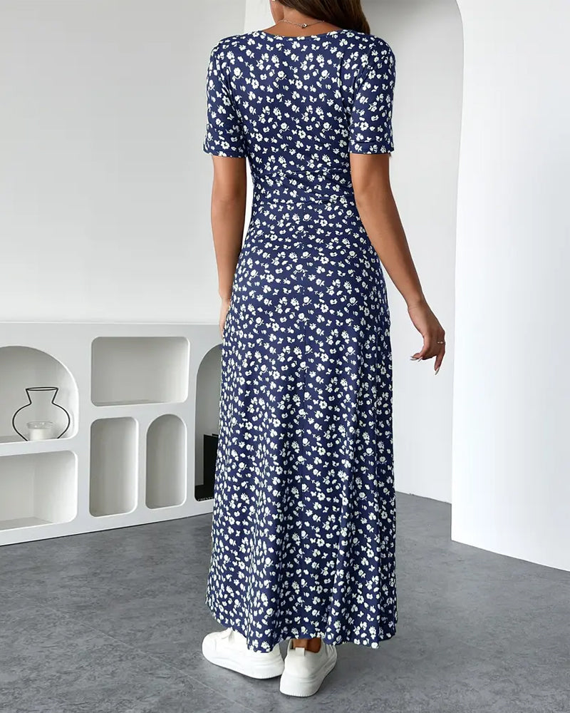 Elegant Printed Bodycon Dress