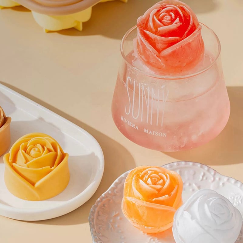 FrostBloom™ - Rose-Shaped Ice Cube Mold