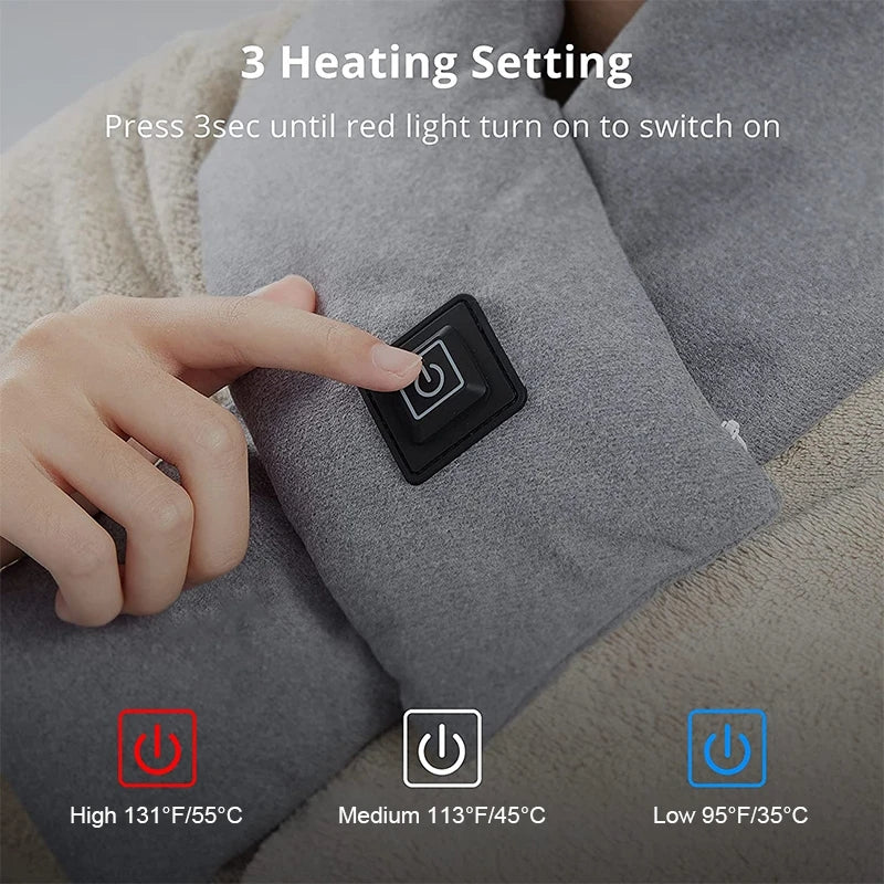 Cozy Electric Heated Scarf for Winter Warmth