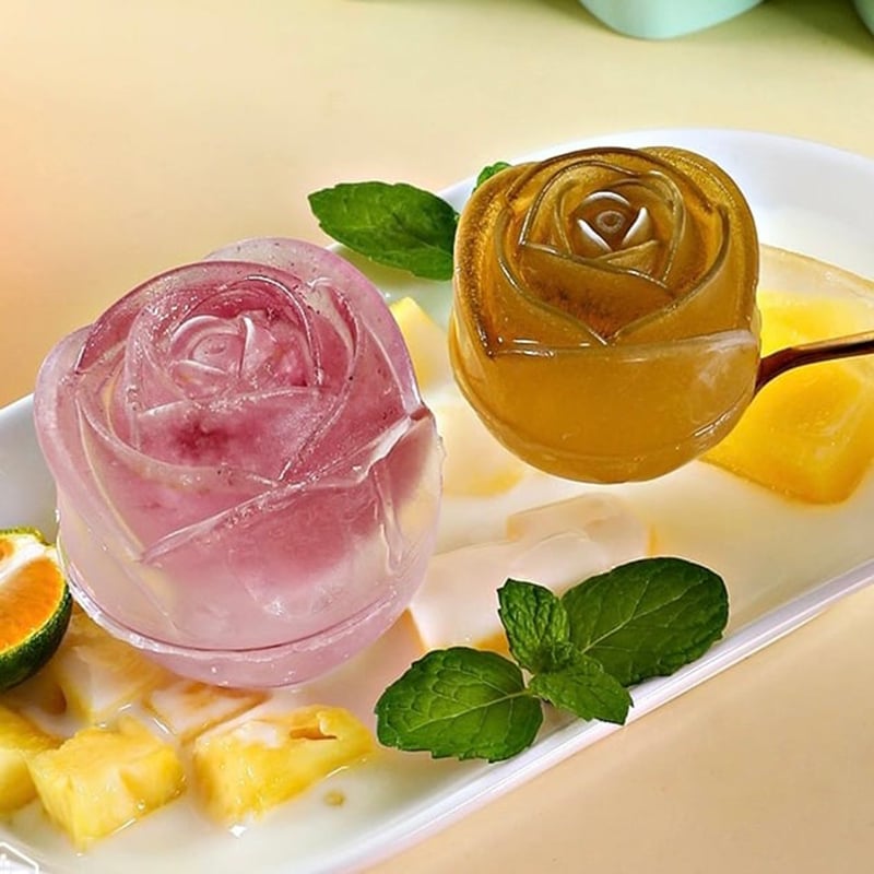 FrostBloom™ - Rose-Shaped Ice Cube Mold