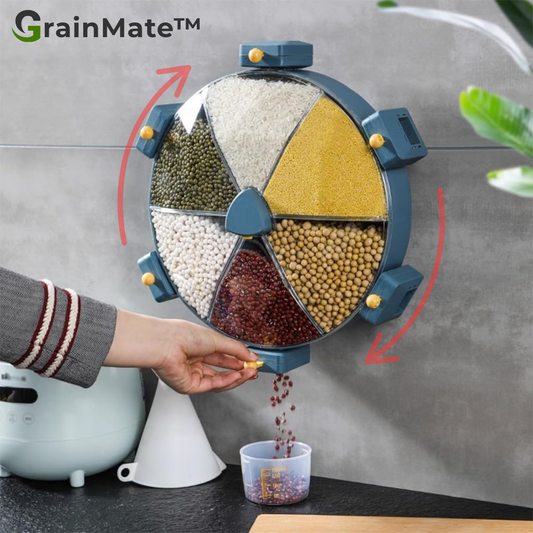 GrainMate™ - Wall-Mounted Rotary Grain Dispenser