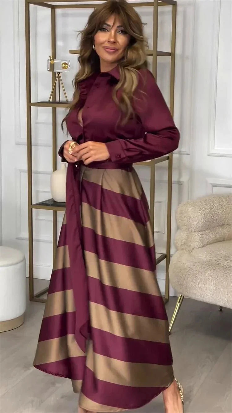 Elegant Long Sleeve Women's Evening Dress