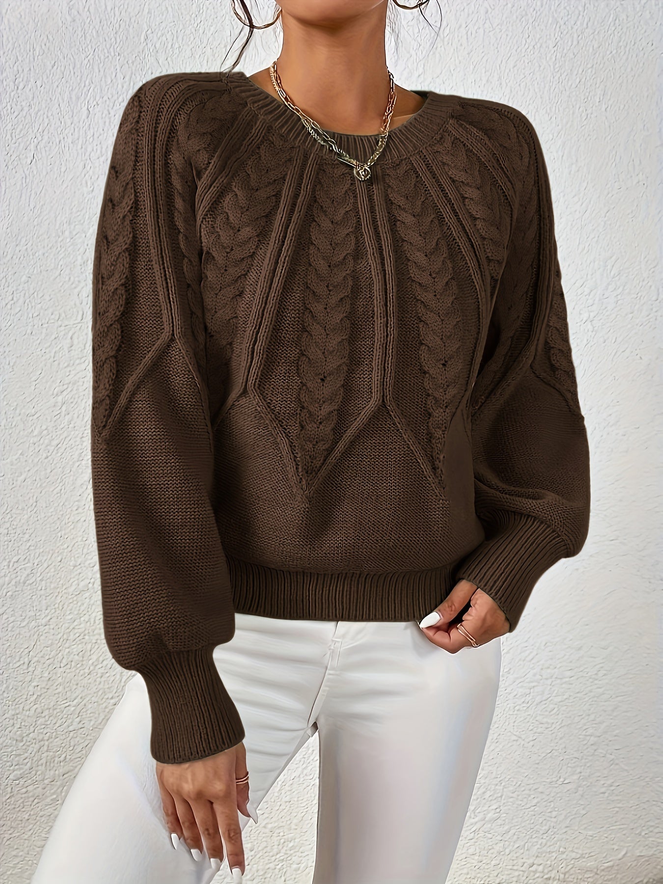 Elegant Long Sleeve Pullover Sweater