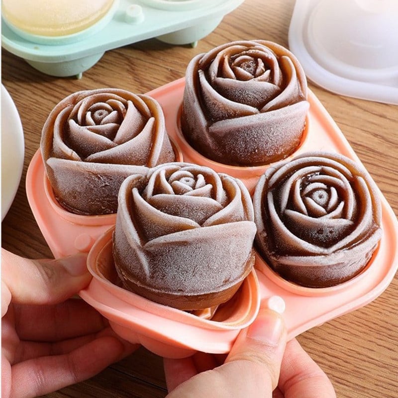 FrostBloom™ - Rose-Shaped Ice Cube Mold