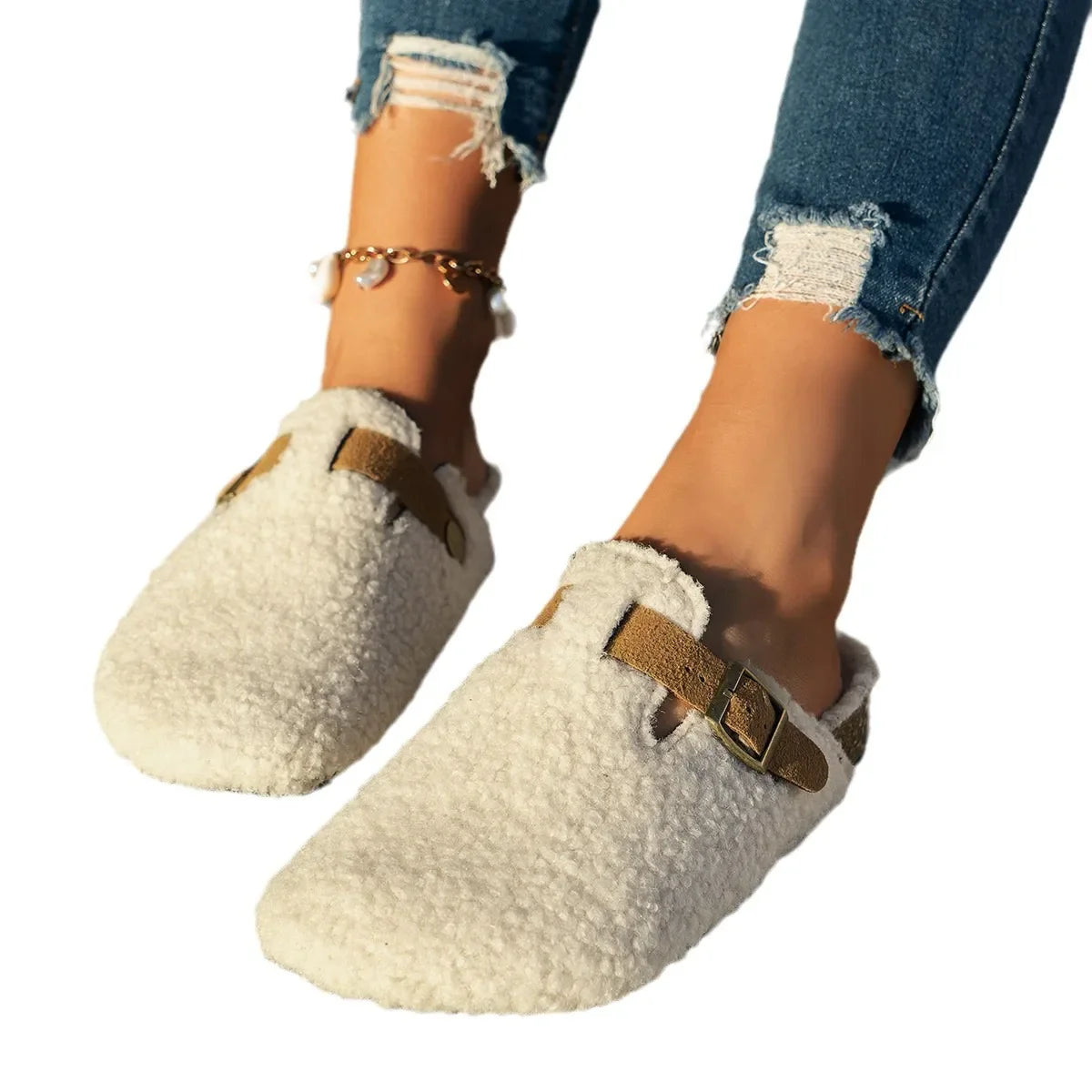 Cozy Luxury Sheepskin Slippers for Winter Comfort