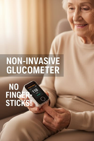 GlucoSnap™ - Painless Blood Sugar Monitor for Easy Testing