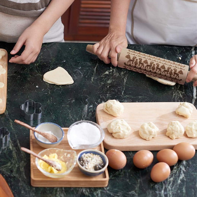 ChristmasRoller™ - Festive Cookie Rolling Pin for Holiday Baking