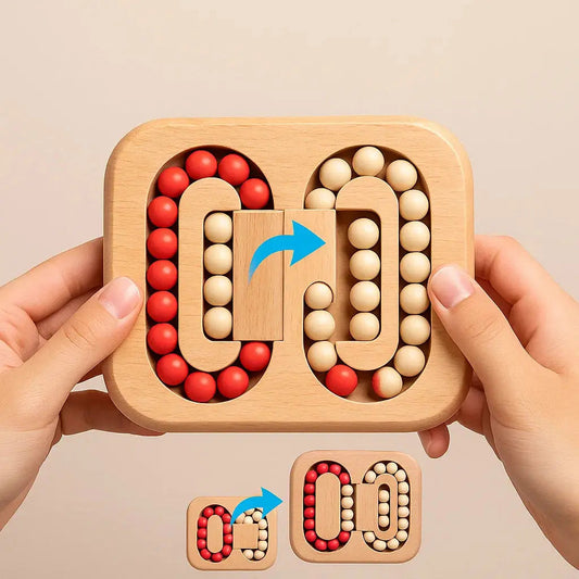 Rotatable Wooden Puzzle Toy for Focus and Stress Relief