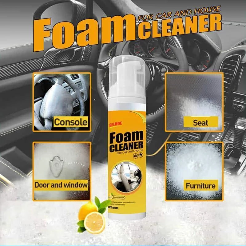 Deep Clean Foam Cleaner for Home and Car Surfaces