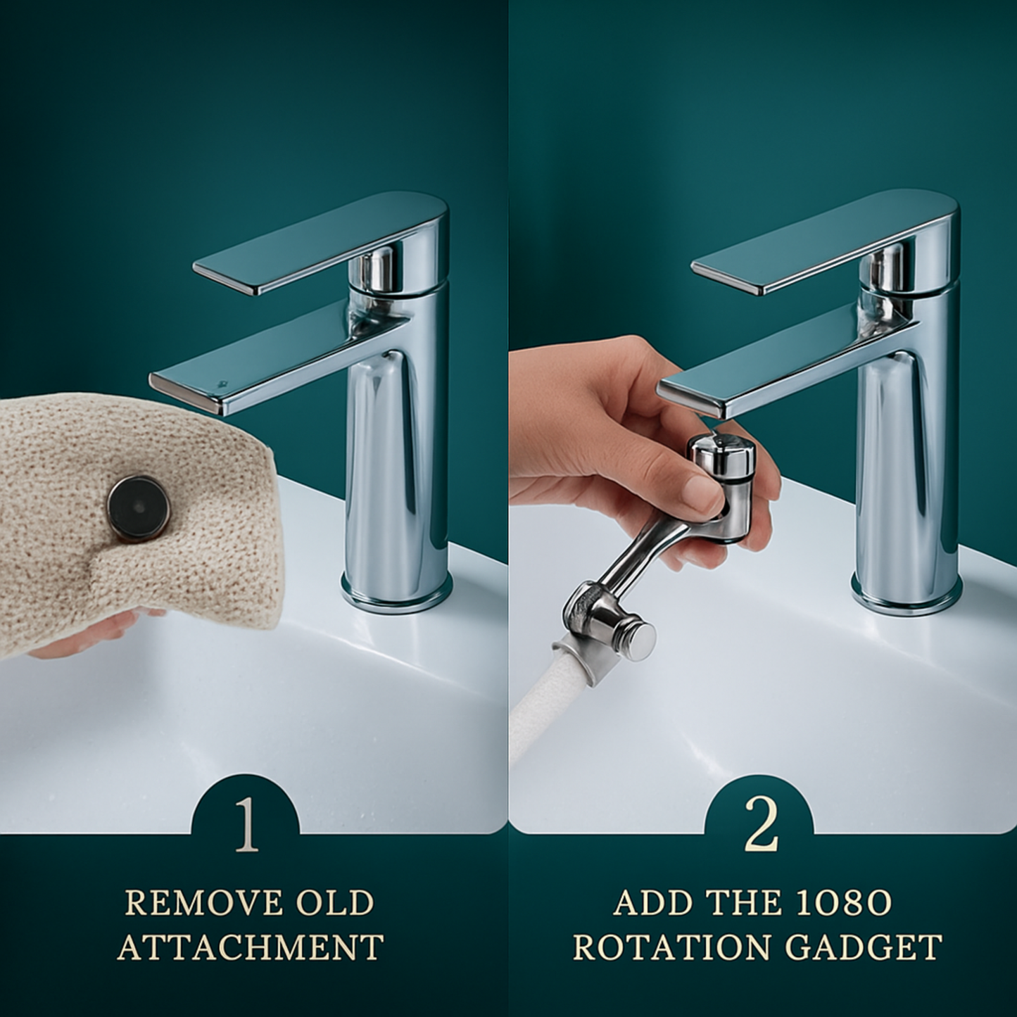 FlowMaster - Control Your Sink Water with Splash-Free 1080° Rotation