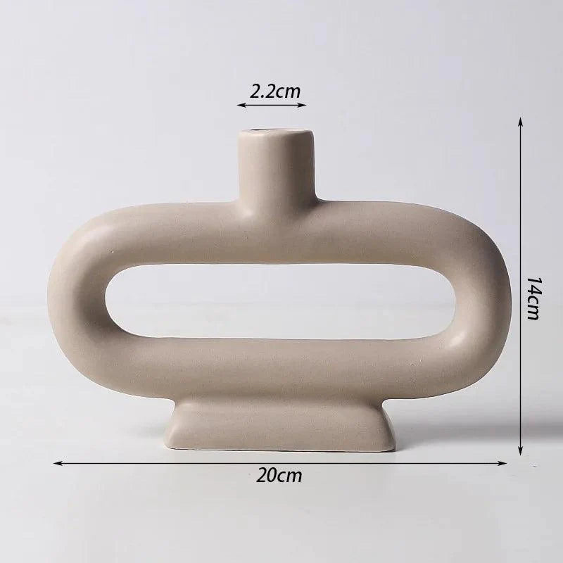Minimalist Scandinavian Iron and Glass Candle Holder Vase