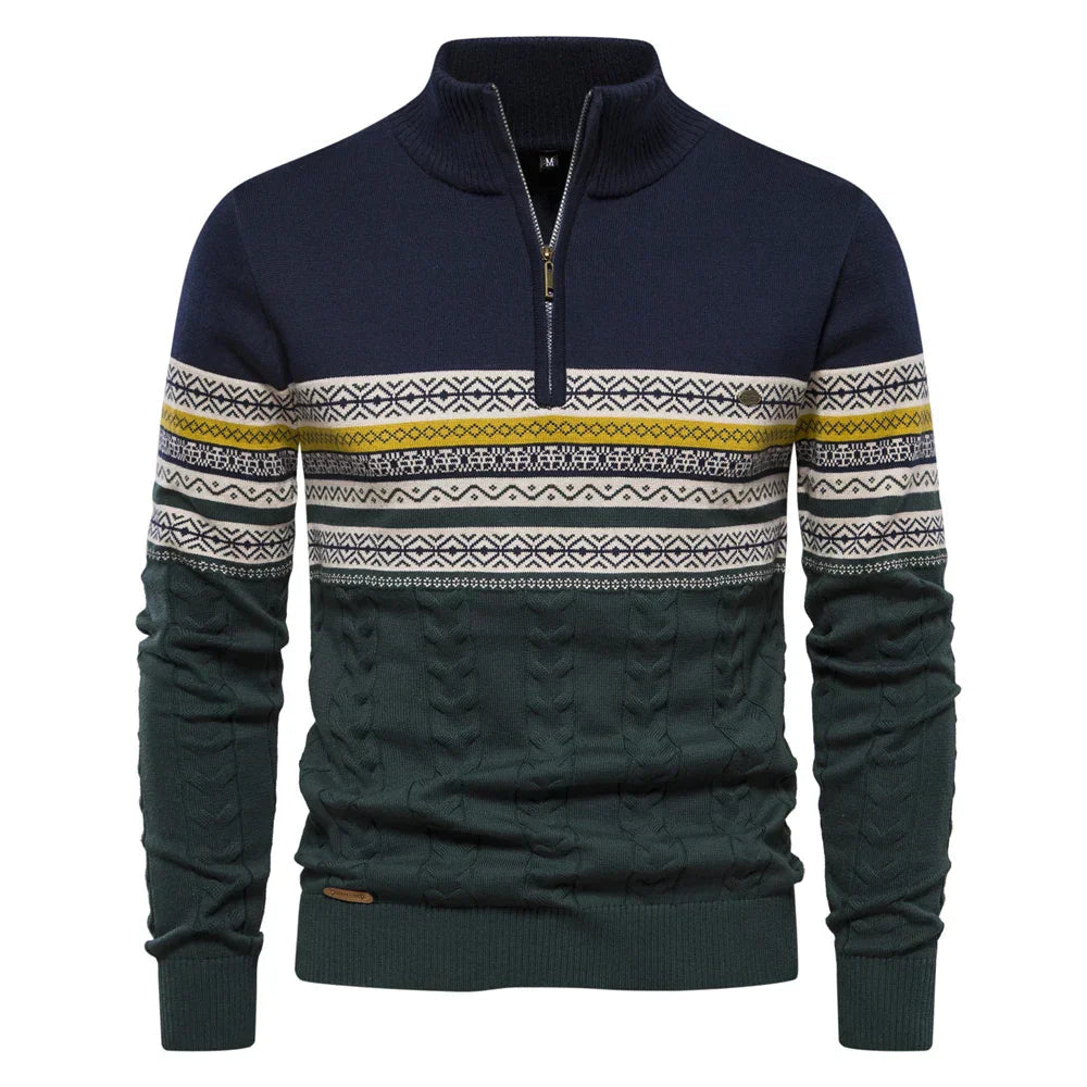Retro Chic Knit Sweater for Men